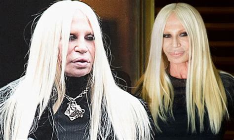 donatella versace no makeup|donatella versace no hair.